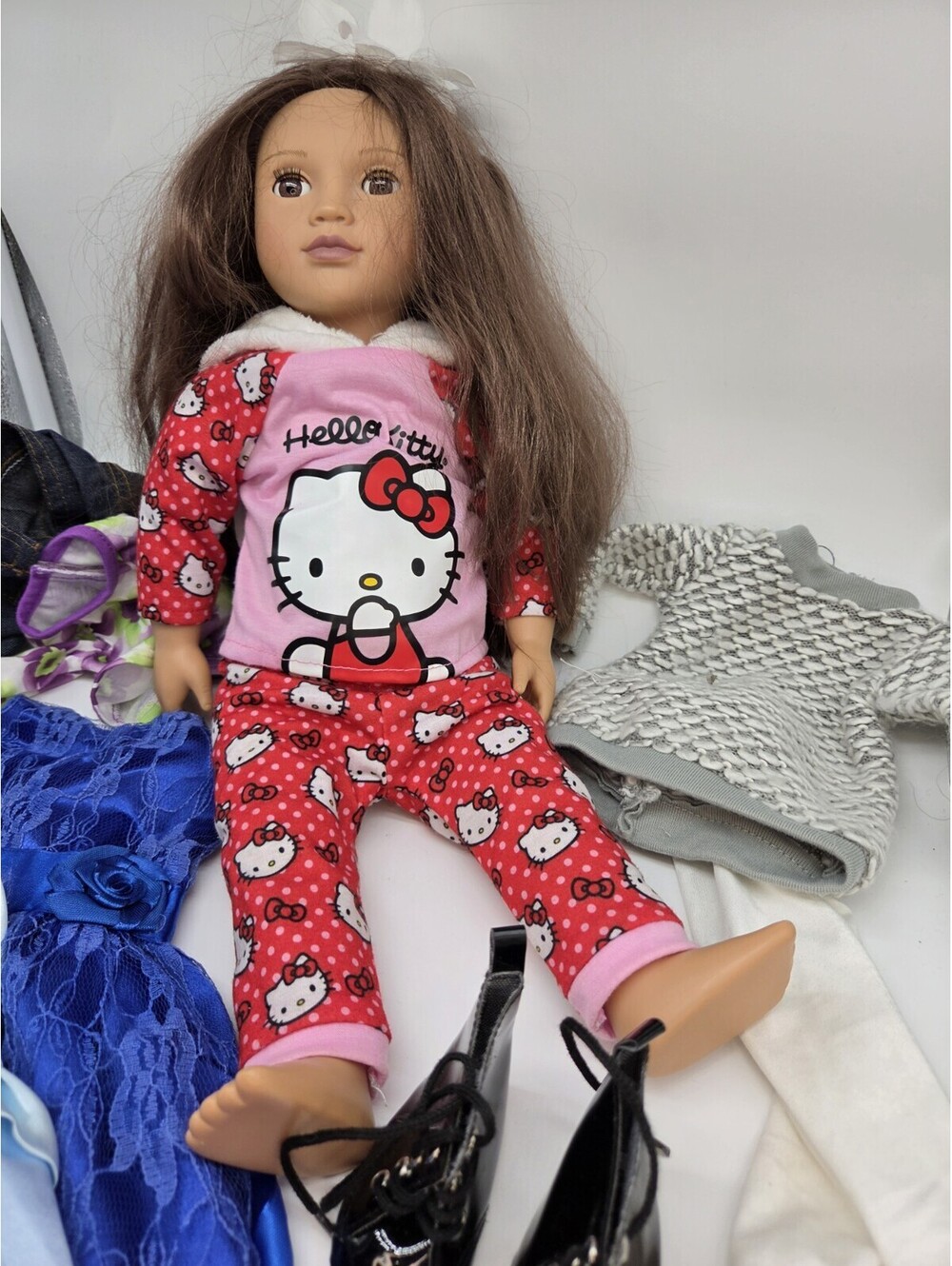 My Life Poseable Doll 18inch with Misc Clothes (Shown)